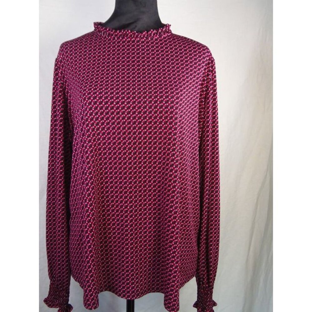 Adrianna‎ Pappell Blouse Smocked Cuffs
